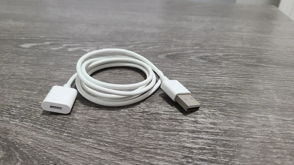 White USB to Lightning Adapter thumbnail