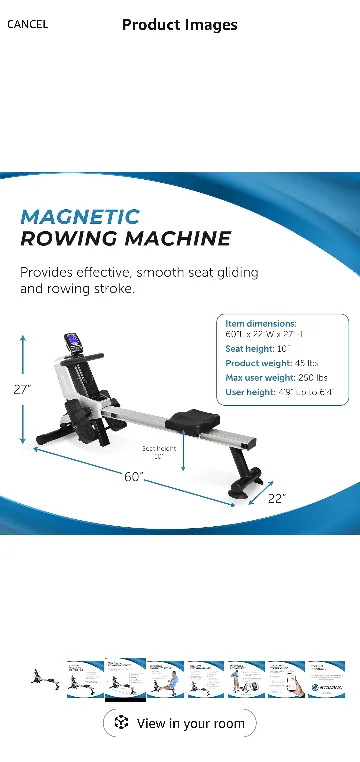 Stamina Magnetic Rower 1130 image indicator(3)