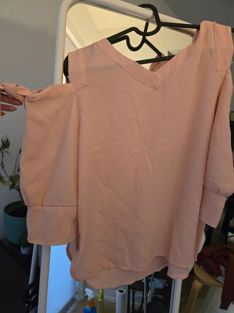 Peach Cold Shoulder Top thumbnail