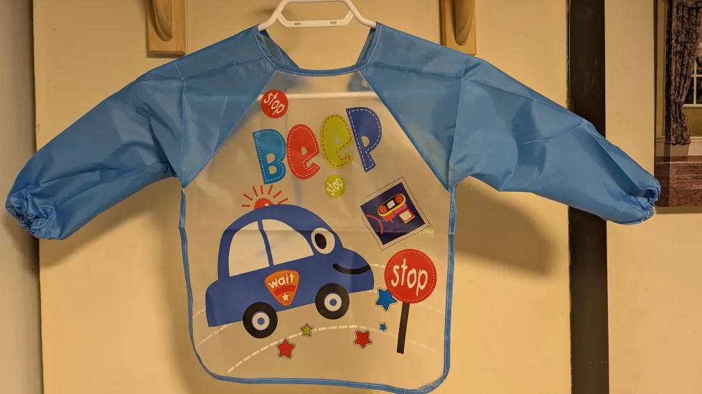 Kids Washable Long Sleeve Bibs - Set of 3 ~ *NEW* image indicator(2)