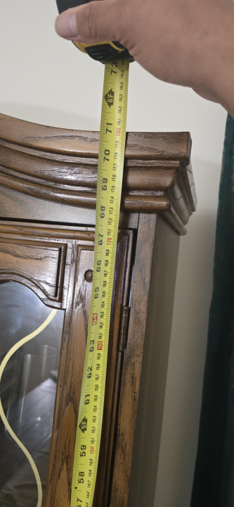 Wooden China Cabinet - 72 inches tall - photo 4