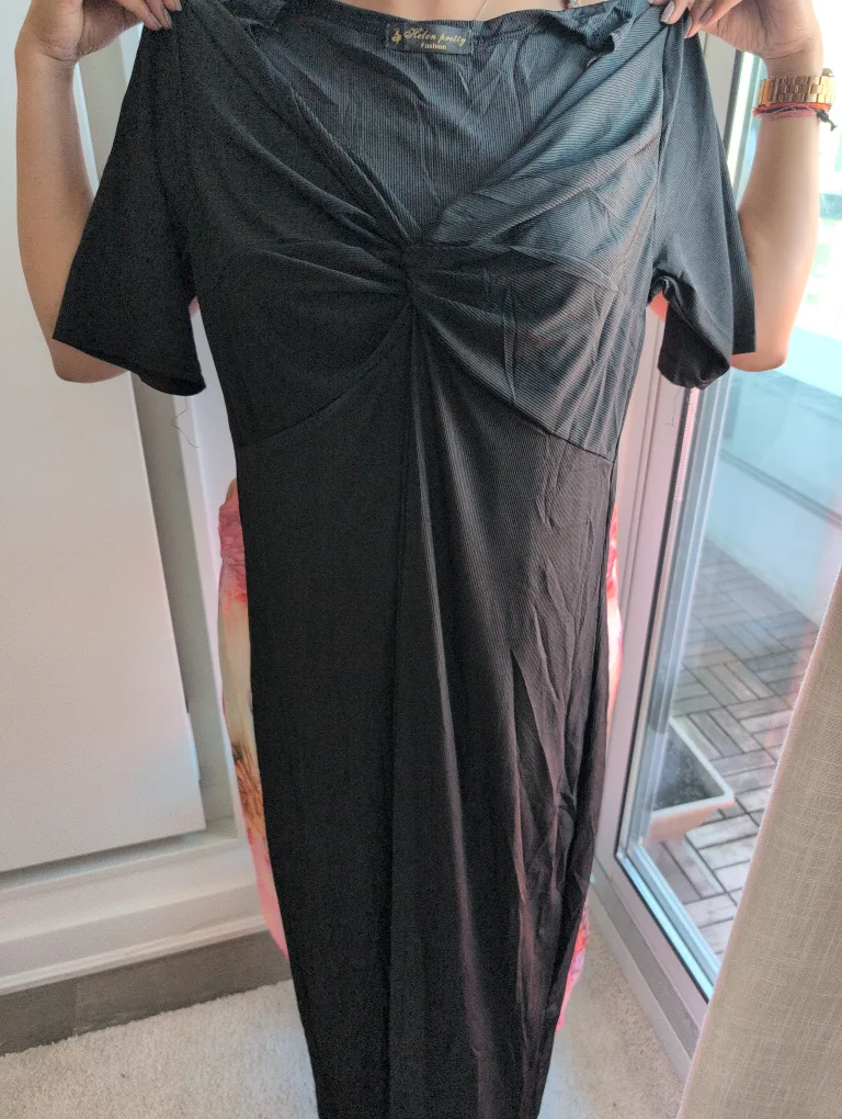 Helen Morley Black Dress, Size medium thumbnail