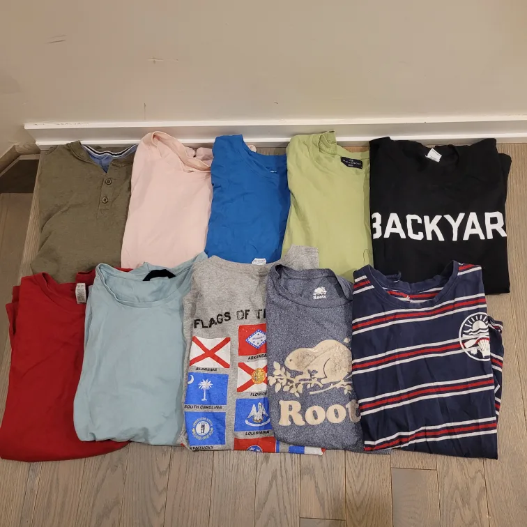 10pcs Lot Men Tshirt Size large & XL thumbnail