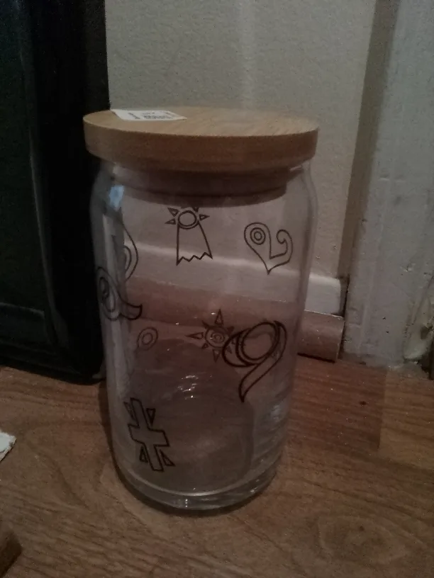Glass Jar with Wooden Lid thumbnail