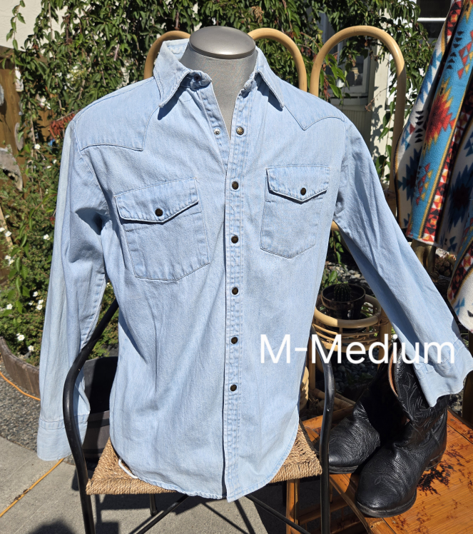 Vintage 60's GWG Western Shirt - Men's Size Medium