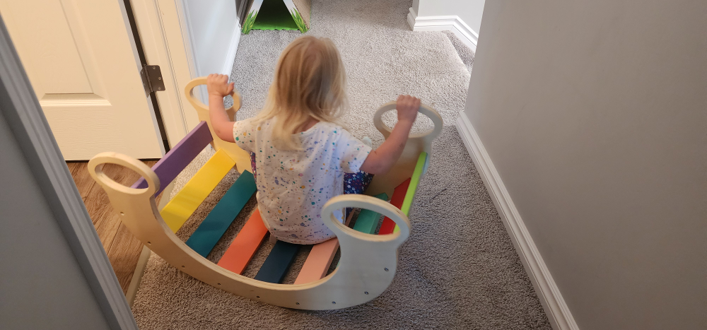 Colorful Wooden climbing/rocker - photo 2