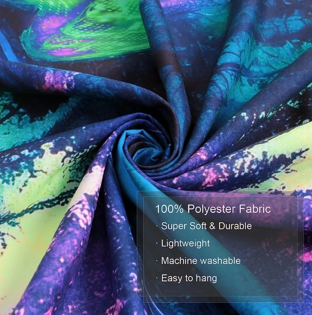 UV Glow Fantasy Forest Tapestry – Giant 71"x91" Wall Hanging image indicator(9)