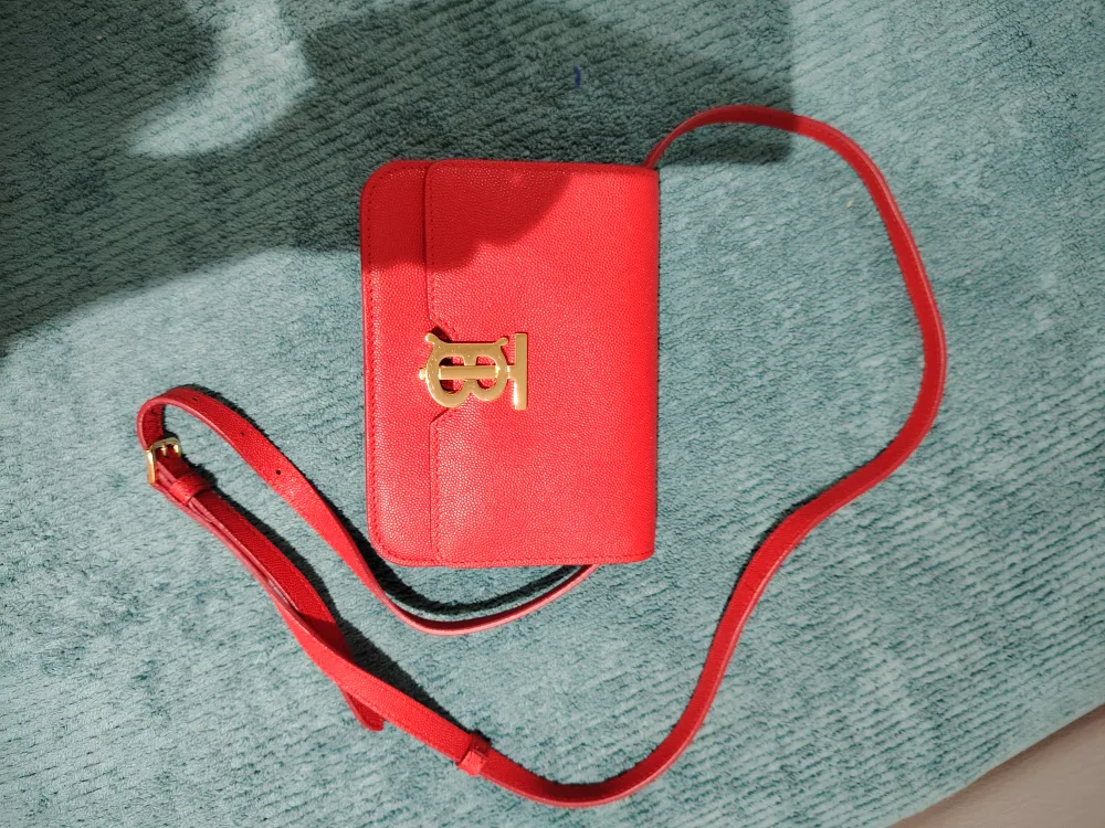 Burberry Red Leather Crossbody Bag image indicator(10)