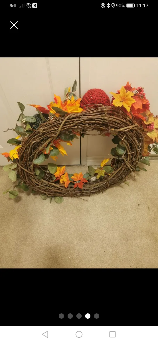 Fall Harvest Pumpkin Wreath image indicator(2)