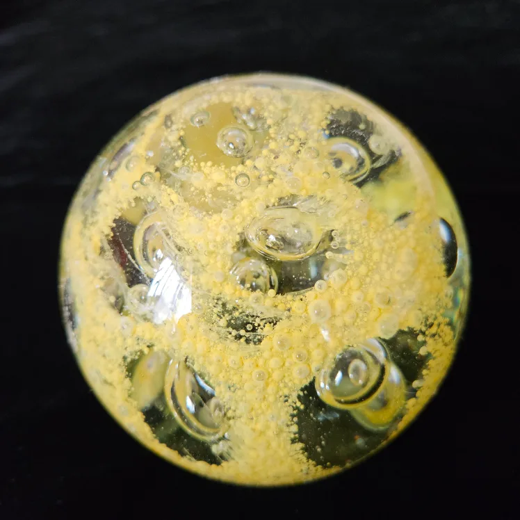 Yellow Glass Paperweight thumbnail