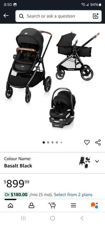 Maxi-Cosi Zelia Luxe 5-in-1 Travel System - Black - photo 2