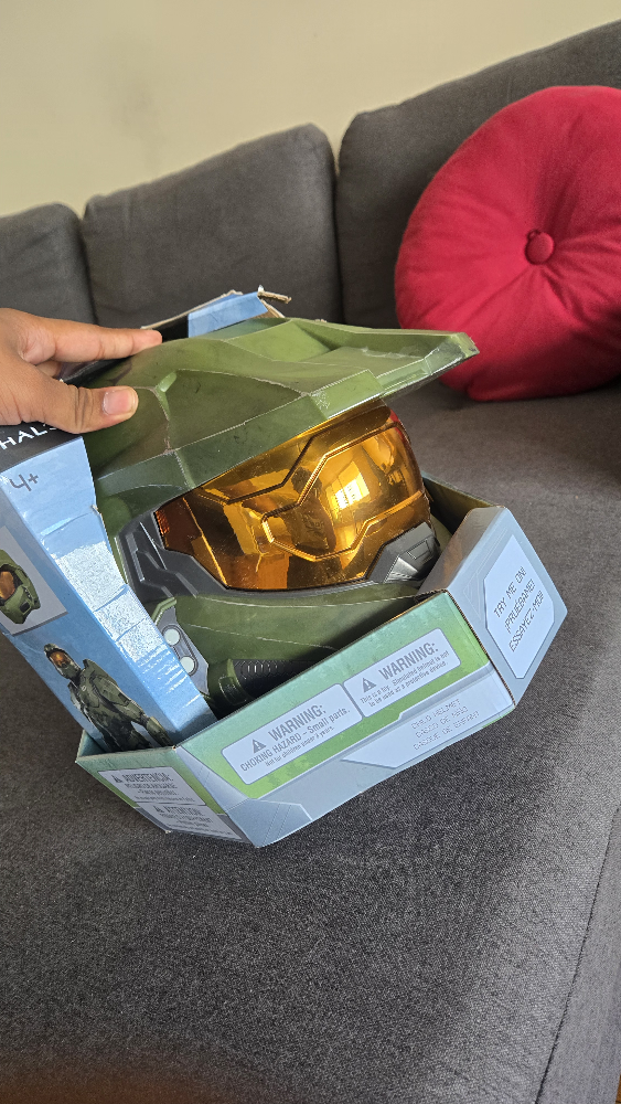 Wearable! Halo Master Chief Child Helmet Collectible Item - photo 2