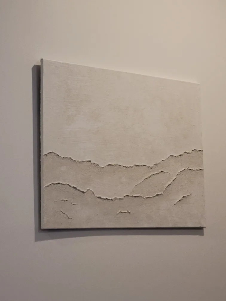 Textured White Wall Art 3 ft x 2 ft thumbnail