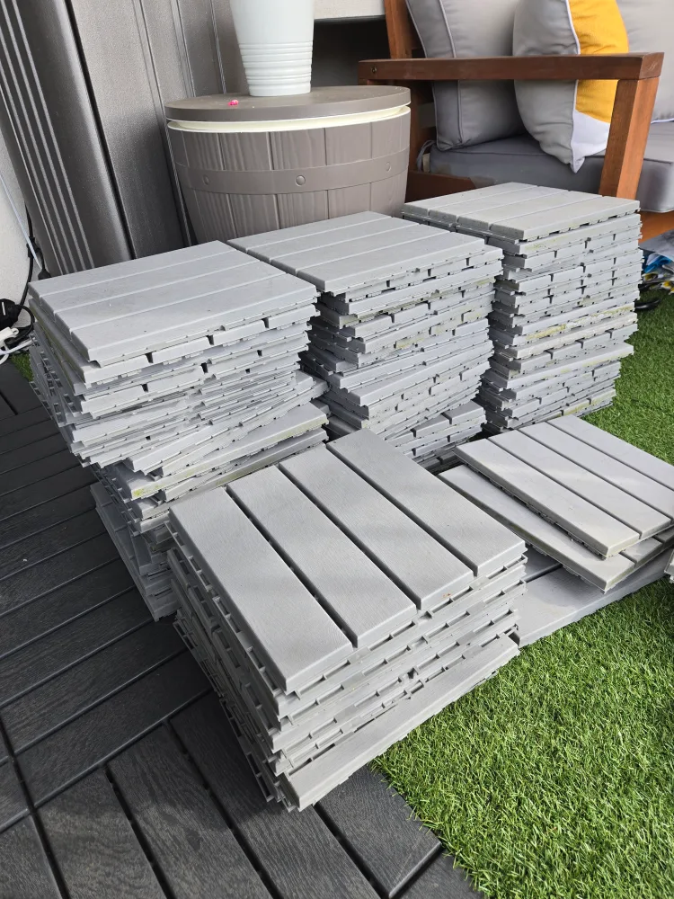 79 ikea runnen light grey tiles 1ft x 1ft image indicator(7)