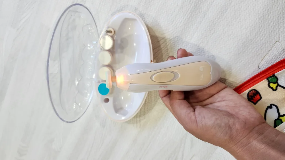 Electric Baby Nail Trimmer Kit & Baby scissors image indicator(2)