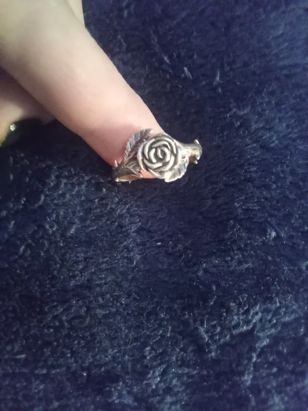 Rose Ring - from clocks and colors real silver thumbnail