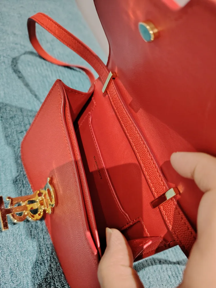 Burberry Red Leather Crossbody Bag image indicator(7)