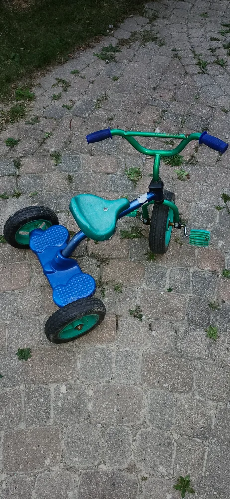 Kids Tricycle - Blue & Green thumbnail