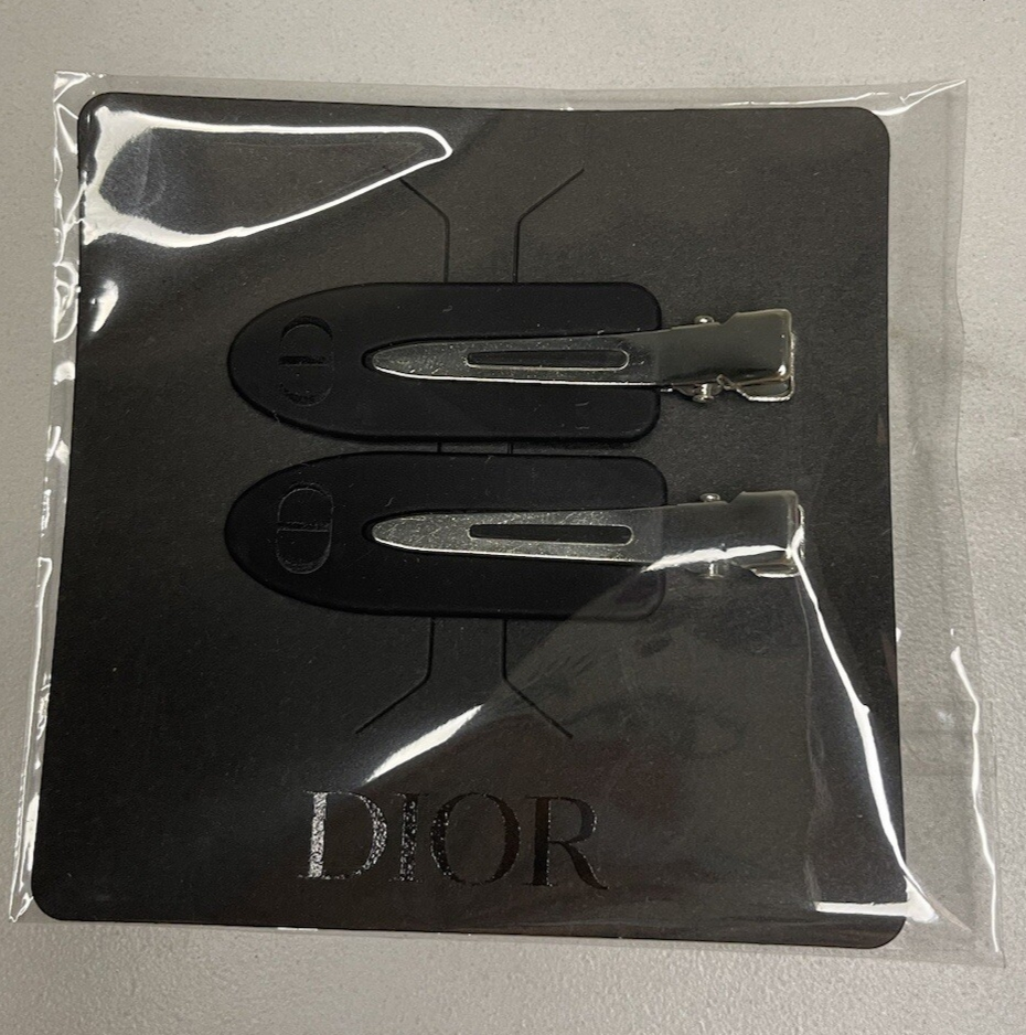 New DIOR Black Hair Clips - Set of 2 - photo 2