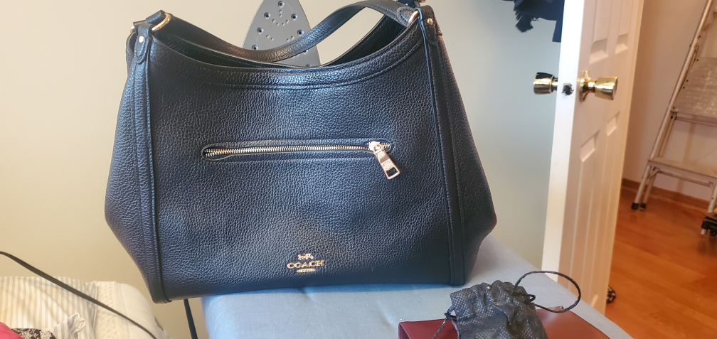 Coach Black Leather Shoulder Bag