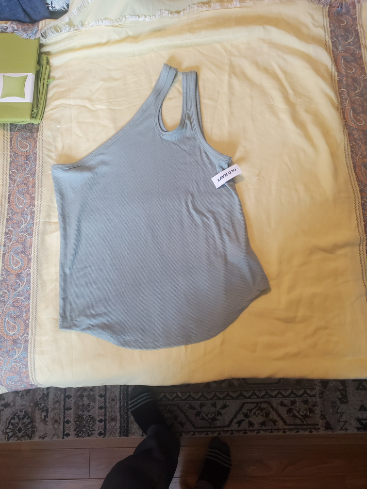 Old Navy Rib-Knit Asymmetrical Tank Top - New