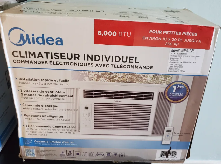 Midea 6,000 BTU Air Conditioner - Brand new- Unopened thumbnail