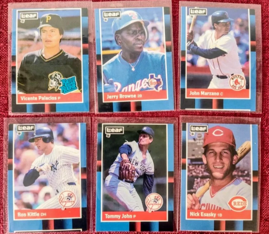 Miscut card error lot of 6- 1988 Donruss Baseball cards thumbnail