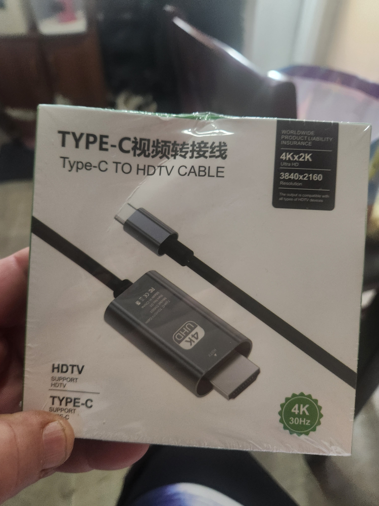 New Type-C to HDTV Cable - 4K UHD