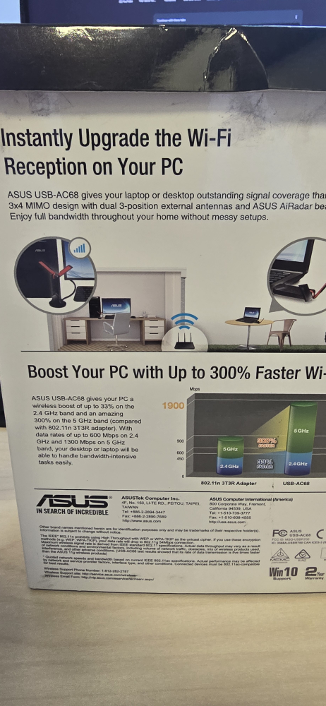 ASUS AC1900 USB-AC68 WiFi Adapter - photo 3