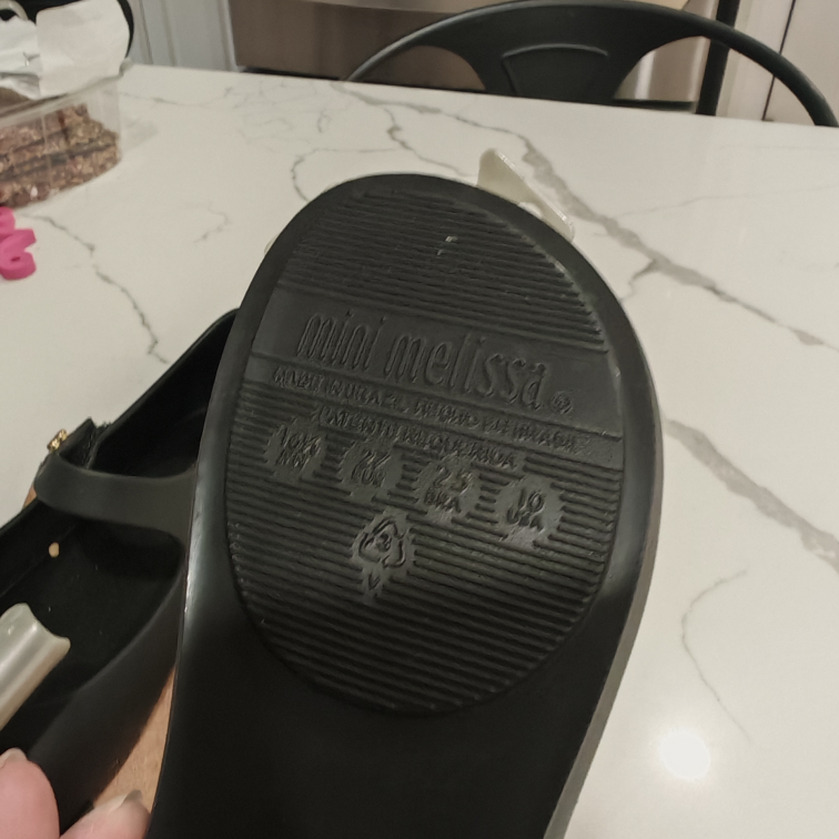 New  Mini Melissa Black Bow Flats - Size 10 US - photo 3