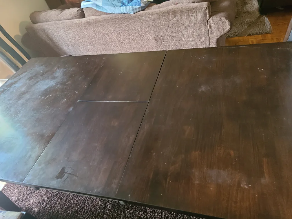 Dark Brown Extendable Dining Table with Chairs image indicator(4)