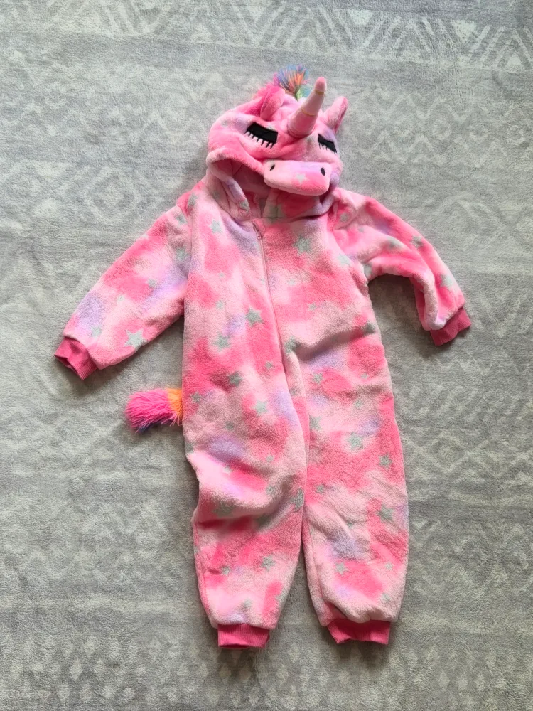 Pink Unicorn Onesie Costume 🦄 thumbnail