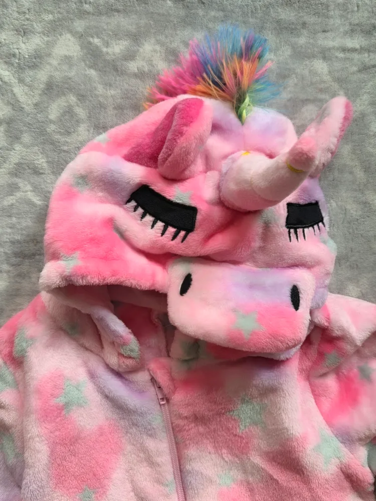 Pink Unicorn Onesie Costume 🦄 image indicator(3)