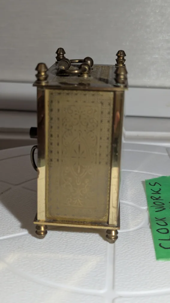 Vintage Jaeger Brass wind up Carriage Clock - Germany 🇨🇦 image indicator(4)