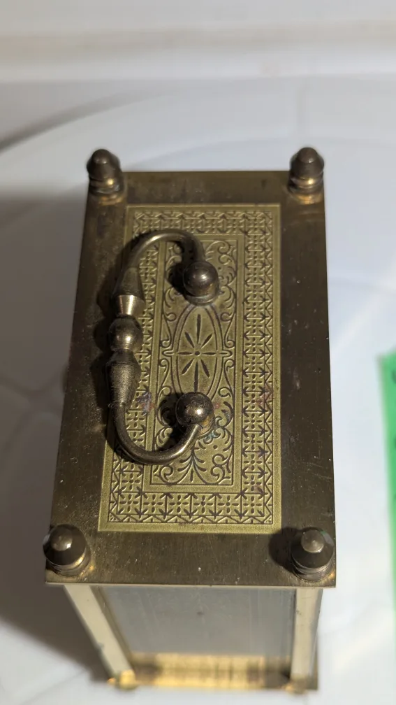 Vintage Jaeger Brass wind up Carriage Clock - Germany 🇨🇦 image indicator(5)