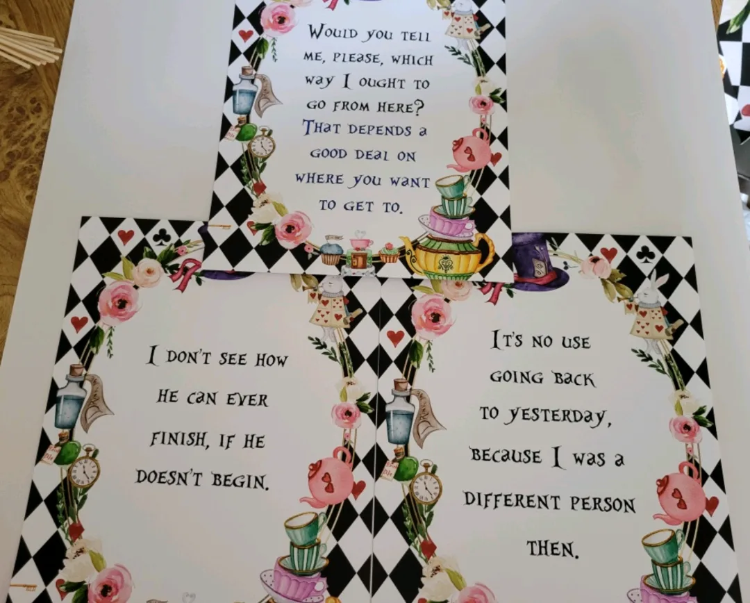 Alice in Wonderland Quote Prints🇨🇦 thumbnail