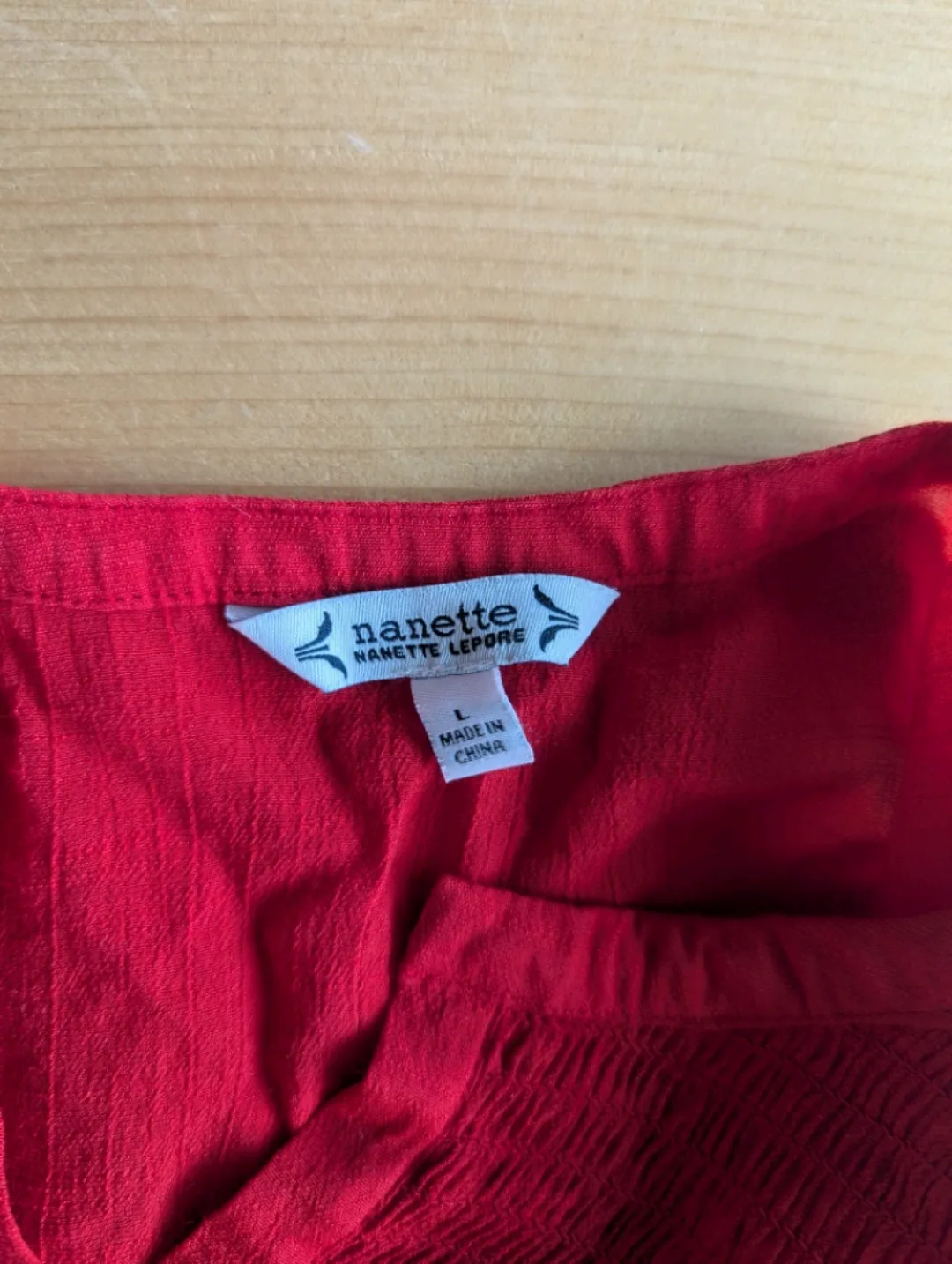 Long Sleeve Red Blouse image indicator(2)