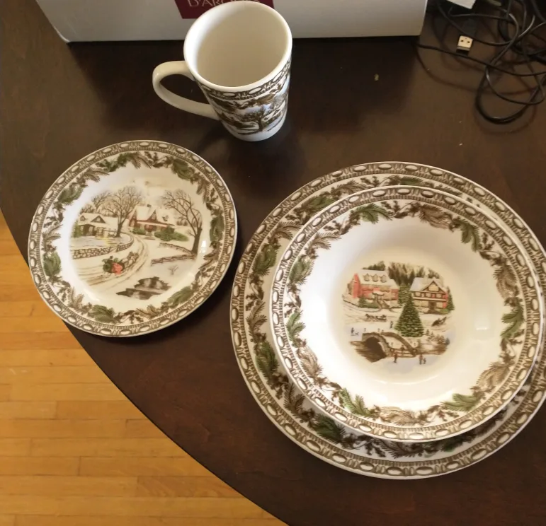 Winter Scene Dishes thumbnail