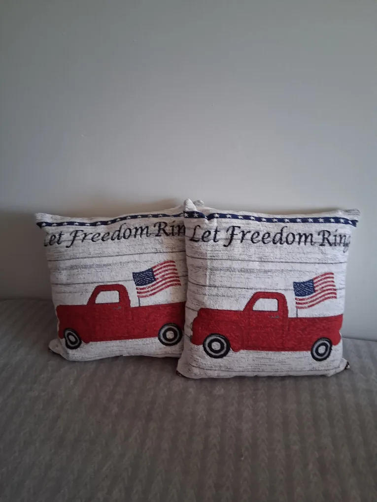 Truck & Flag Decorative Throw Pillows thumbnail