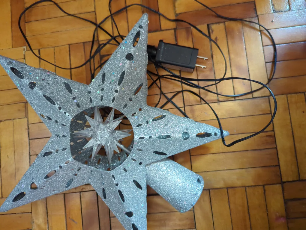 Glittery Christmas Tree Star Topper thumbnail