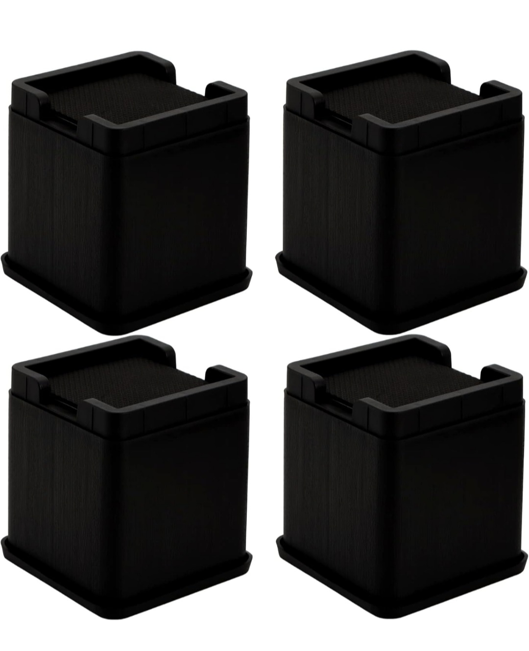 4" H Bed Risers - Black 🏆 - photo 2