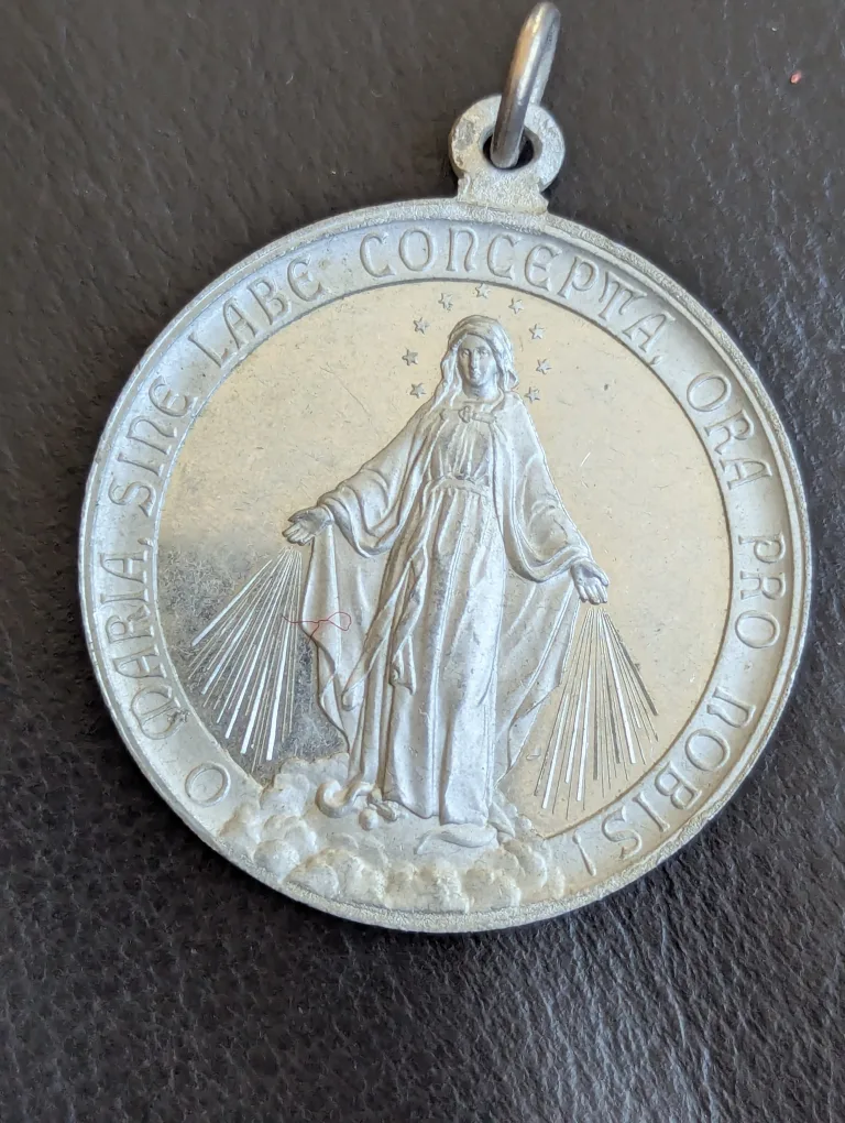 Vintage 1934 medallion religious thumbnail