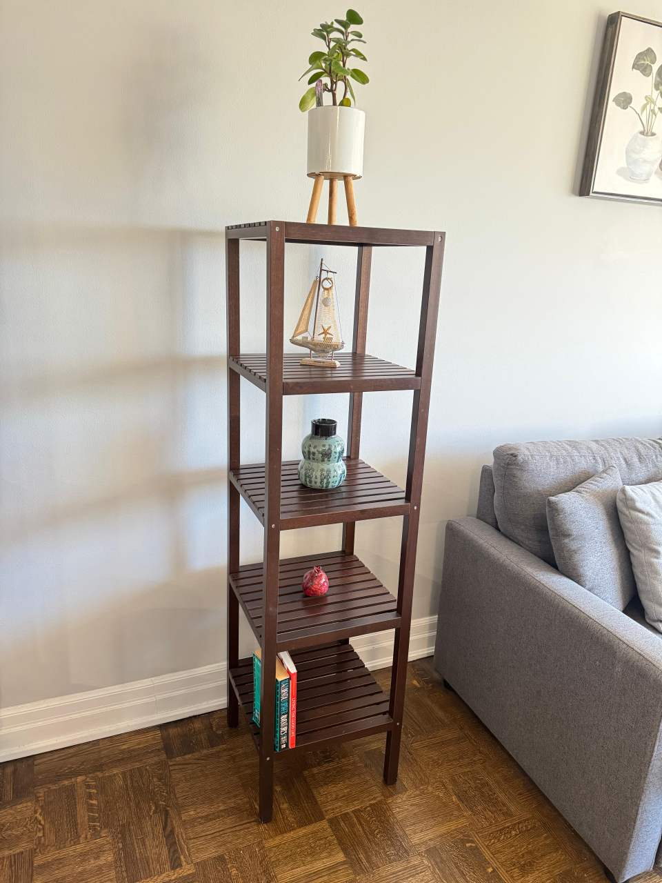 Shelf Cabinet Storage Bookcase- 5 tier