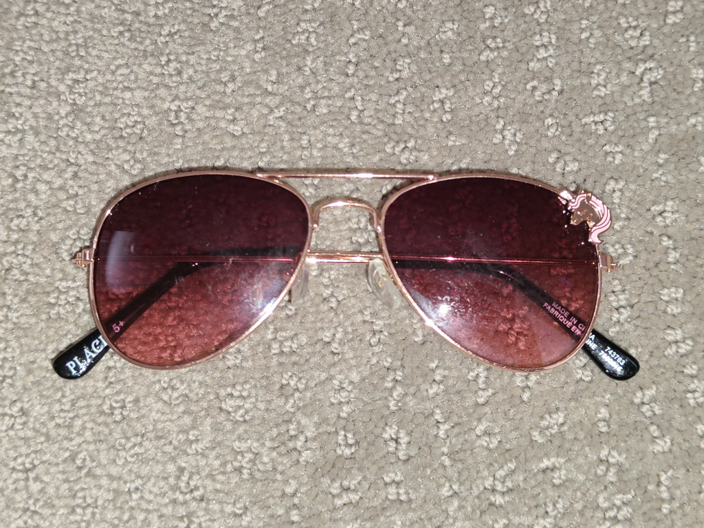 Children Girls Unicorn Icon Aviator Sunglasses - Rose Gold - photo 2