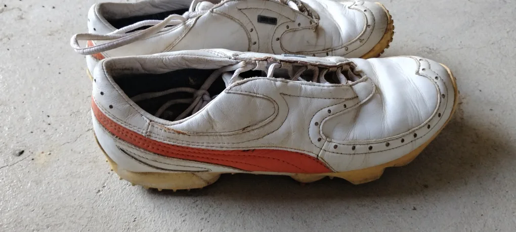 Puma White Leather Golf Shoes - US 8 image indicator(3)