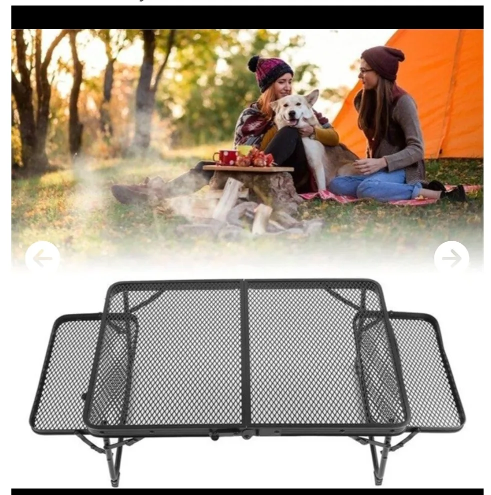 New Aluminum Folding Camping Table 25.20 x 16.61 inches thumbnail