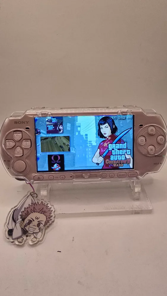 Sony PSP pink modded 128 gb sd card image indicator(2)