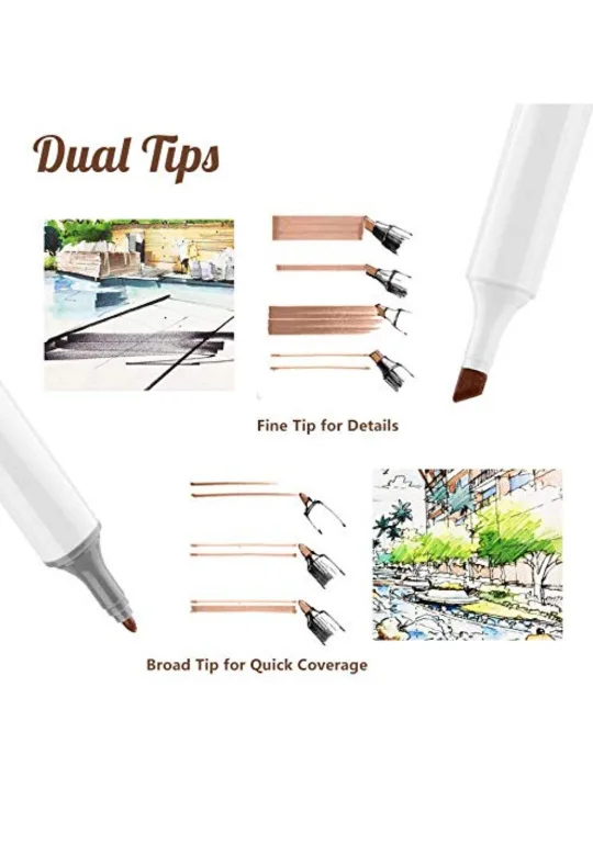 Touch 120pcs Markers with Case image indicator(7)