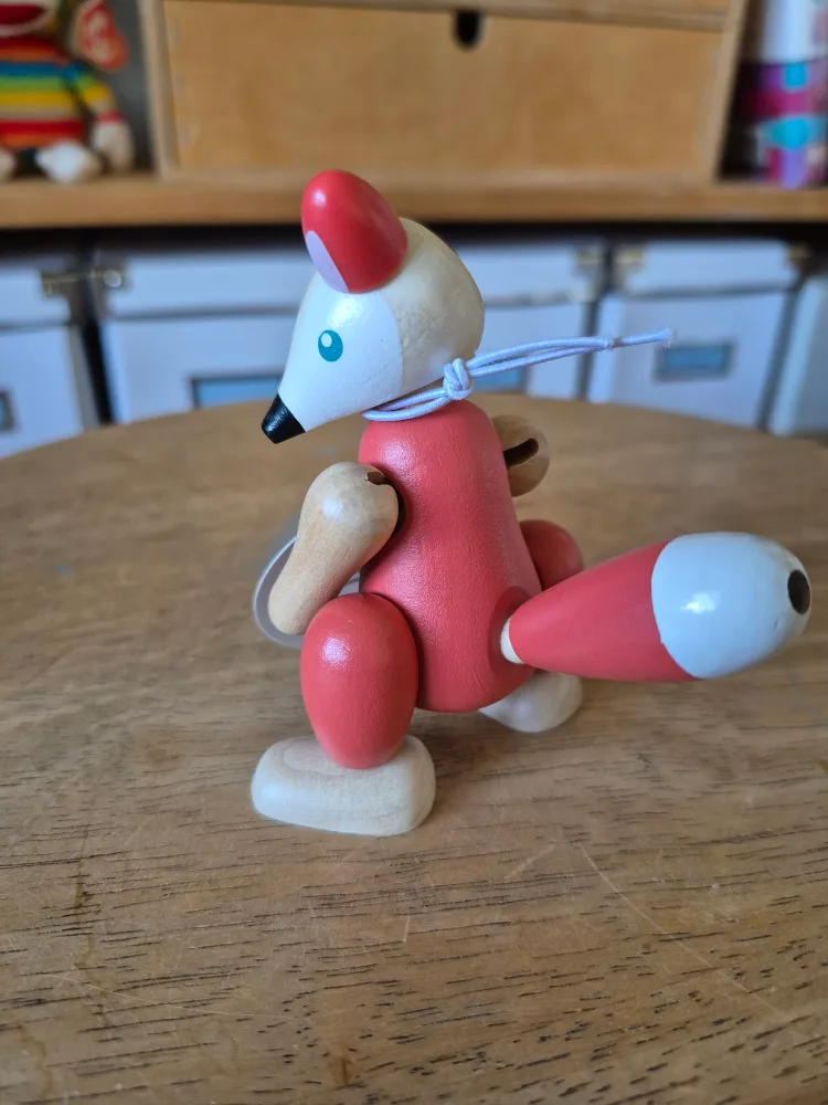 Fox Toy: Baby Ganz Collection Wooden Bendy Buddies: BNWT image indicator(2)