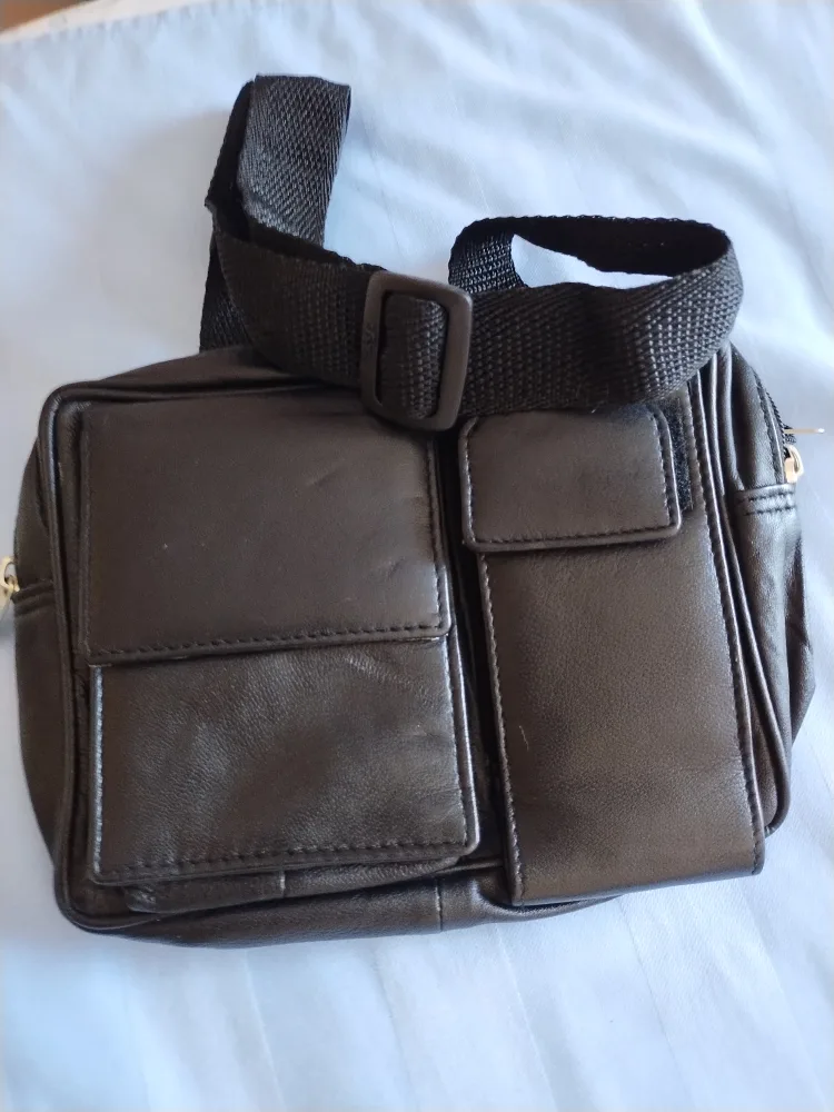 Black Leather Belt Bag image indicator(6)
